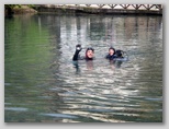 Lago di Posta Fibreno ai piedi delle montagne del Parco Nazionale d'Abruzzo, Lazio e Molise